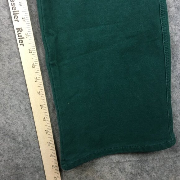 Quacker Factory Dream Jeannes 8 29 High Rise Bootcut Green Stretch Embellished - Picture 7 of 13